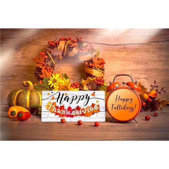 6"x12" Farmhouse Thanksgiving Door Decor Hanging Sign for Home Wall - Picture 5 of 8